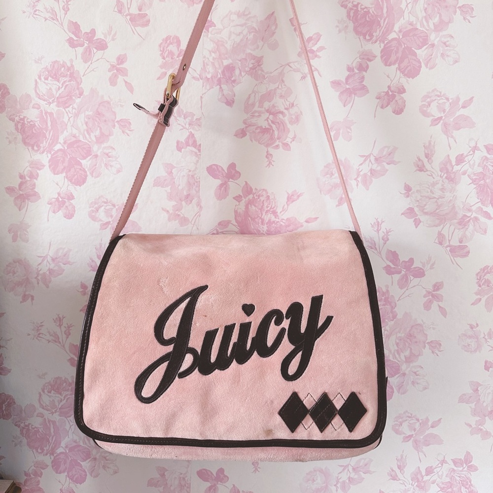 Vintage juicy couture pink book bag